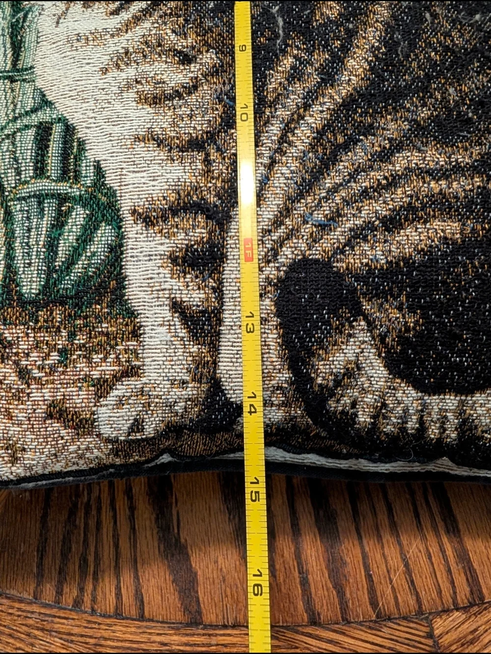 Decorative Cat Tapestry Throw Pillow - Brown Tabby
